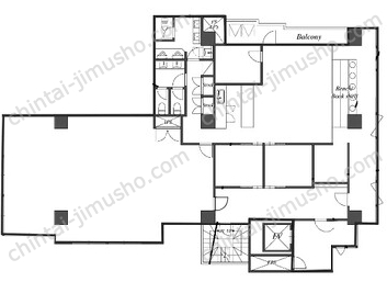 U-biz Shinagawa6Fの間取図