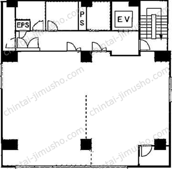 第2AKビル5階の間取図