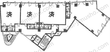 道玄坂スクエアの間取図