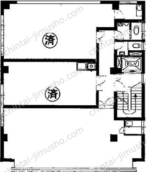 大和ビル3階の間取図