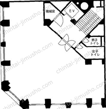 壹番館ビルディング8階の間取図