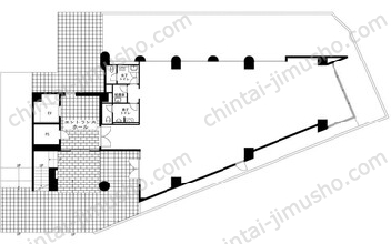 CANAL GATE 芝浦1階の間取図