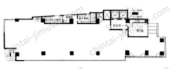 中町ビル2階の間取図