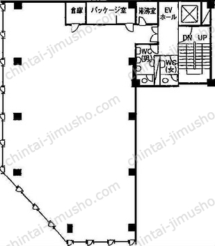 第一日比谷ビル5階の間取図