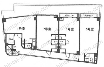 第三叶ビルの間取図