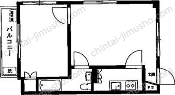 トキワマンションの間取図