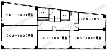 ユニオン小石川第1ビル8階の間取図