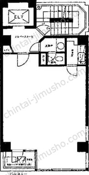秋葉原CRビル6階の間取図