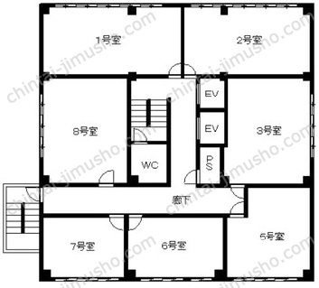 15山京ビルの間取図