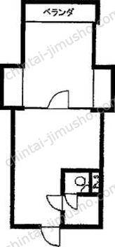 英ビル2階の間取図