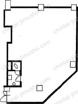 英ビル6階の間取図