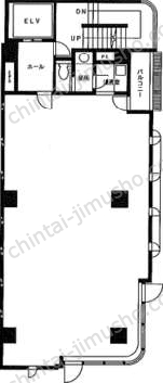 Rapport Bldg.2階の間取図