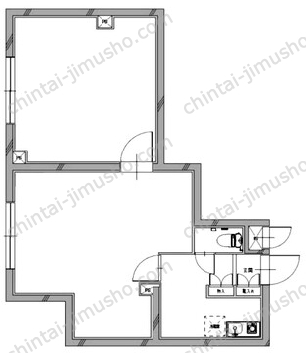 コンフォリア麻布台B1階の間取図