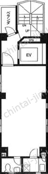 ローズビル5階の間取図