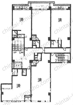 毛利ビルの間取図