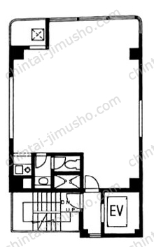 エムワンビル6Fの間取図