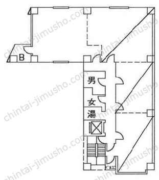 山萬ビルの間取図