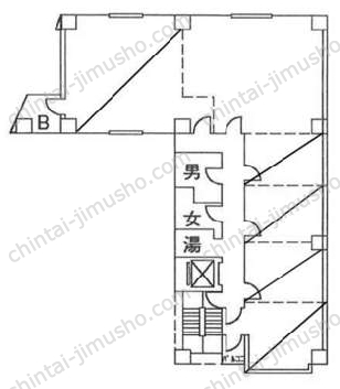 山萬ビルの間取図