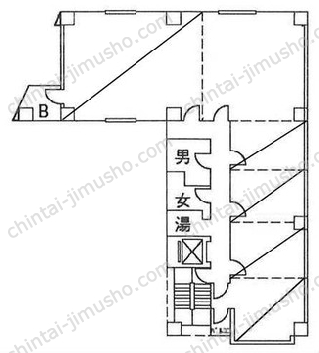 山萬ビルの間取図