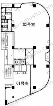 アコード新宿ビル4階の間取図