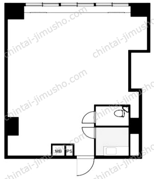 日東ビル10階の間取図