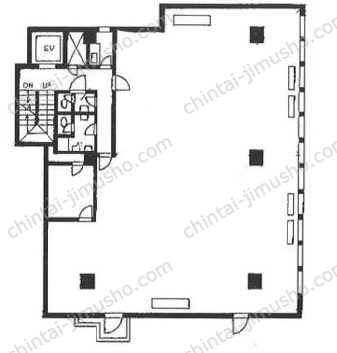 曙ビル2階の間取図
