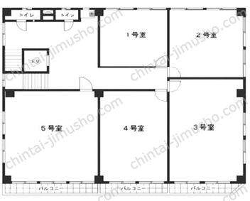 山京ビル本館の間取図