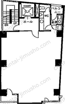 西新宿小出ビル2階の間取図