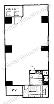ヨシフジビル6階の間取図