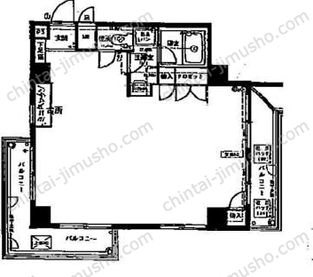 藤和芝コープ8階の間取図