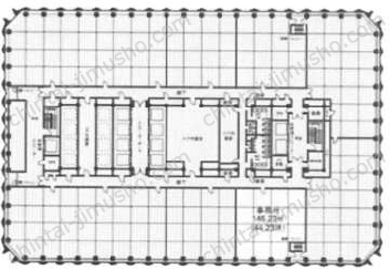 新宿センタービル／+OURS新宿の間取図