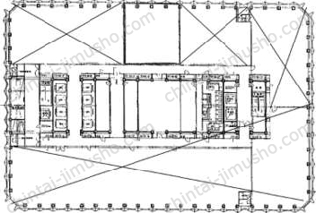 新宿センタービル／+OURS新宿の間取図