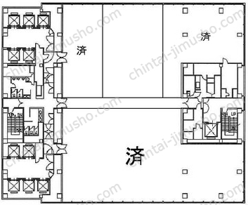 エステック情報ビルの間取図