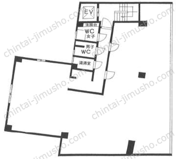 ヤシマ日本橋ビル3階の間取図