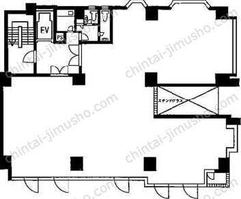 フェニックス東銀座2階の間取図