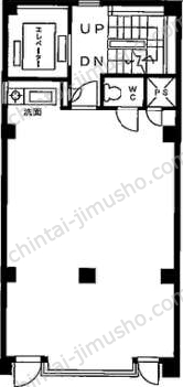 ニュー虎ノ門ビル2階の間取図