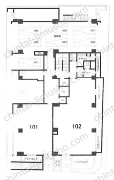 VORT西新宿／西新宿ライズオフィス2ndの間取図