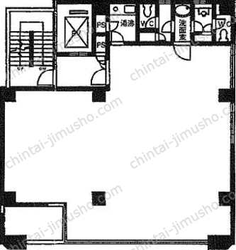 グランド日本橋小伝馬町4階の間取図