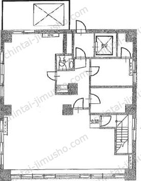 サカエ御苑マンション2階の間取図