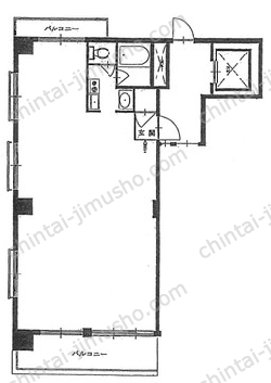 サカエ御苑マンション9階の間取図