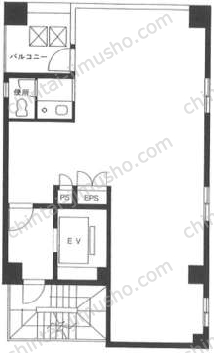 越後屋ビル6階の間取図