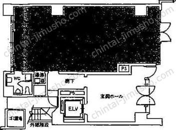 旭光ビル1階の間取図