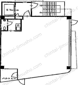 エイケイエス八丁堀ビル5階の間取図