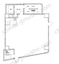 エイケイエス八丁堀ビル6Fの間取図