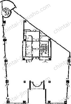 虎ノ門ピアザ2階の間取図