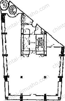 虎ノ門ピアザ8階の間取図