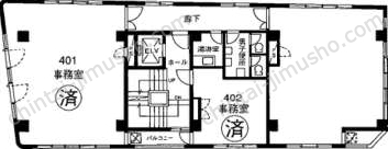 第2報友ビルの間取図