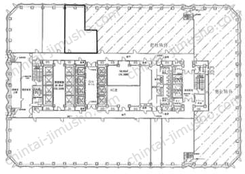 新宿センタービル／+OURS新宿の間取図
