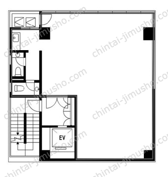 昭美京橋第二ビル3階の間取図