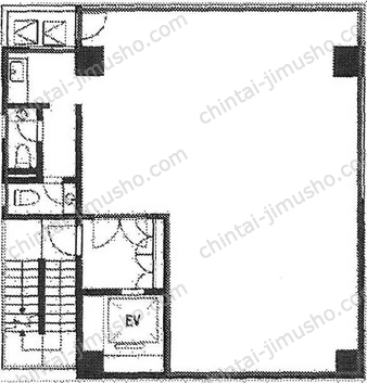 昭美京橋第二ビル5階の間取図